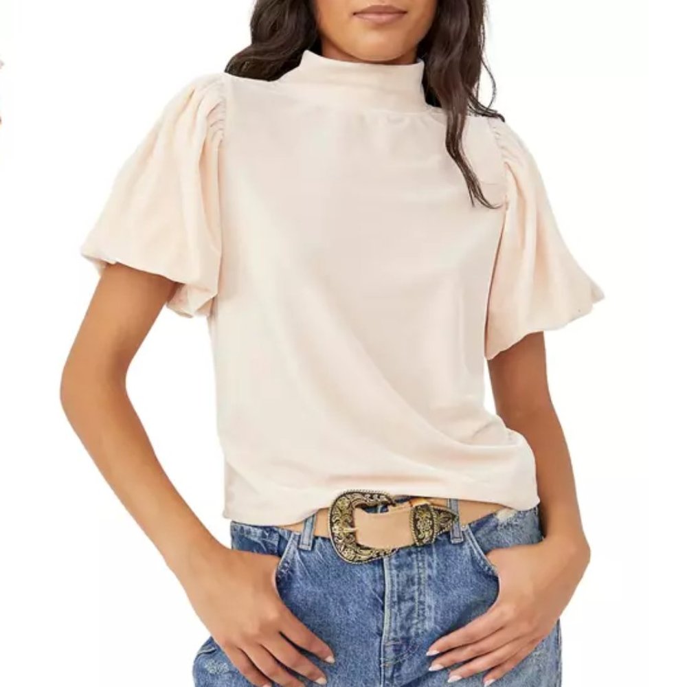 Free People Claudia Velvet Top